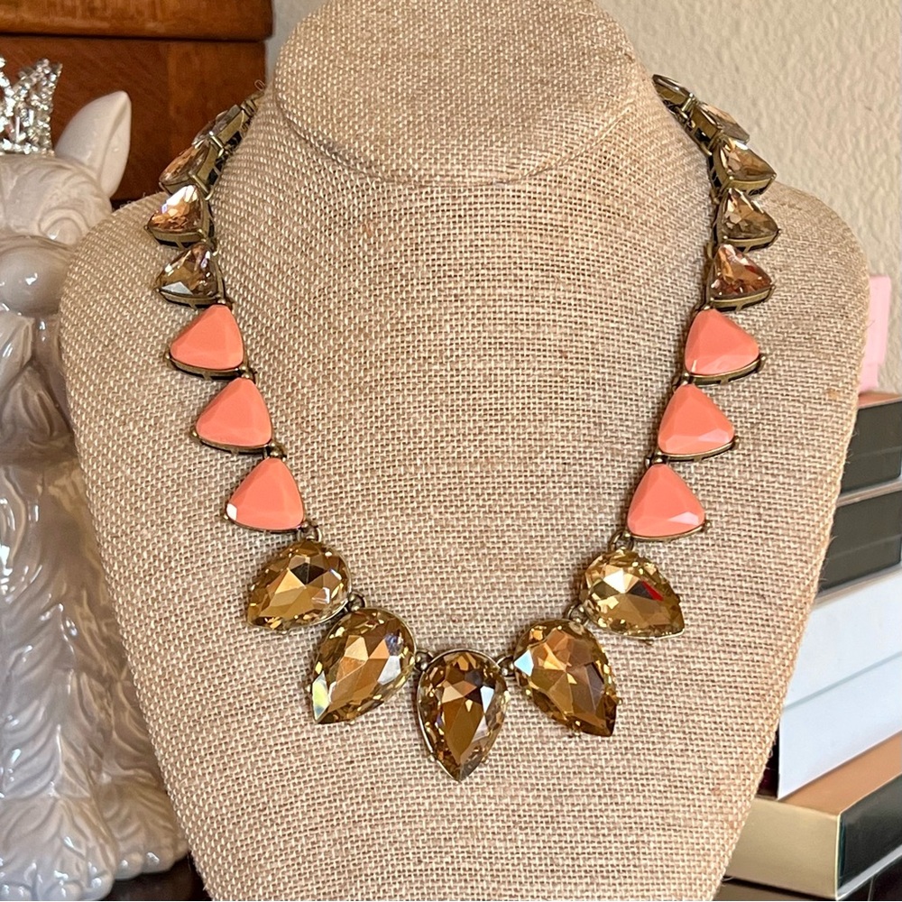 Chloe + Isabel Color Code Coral Teardrop Necklace